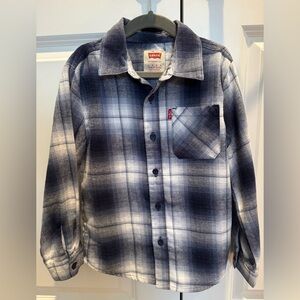 Levi's Kids Blue Plaid Shirt